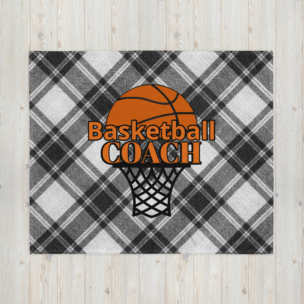 Basketball Coach Throw Blanket