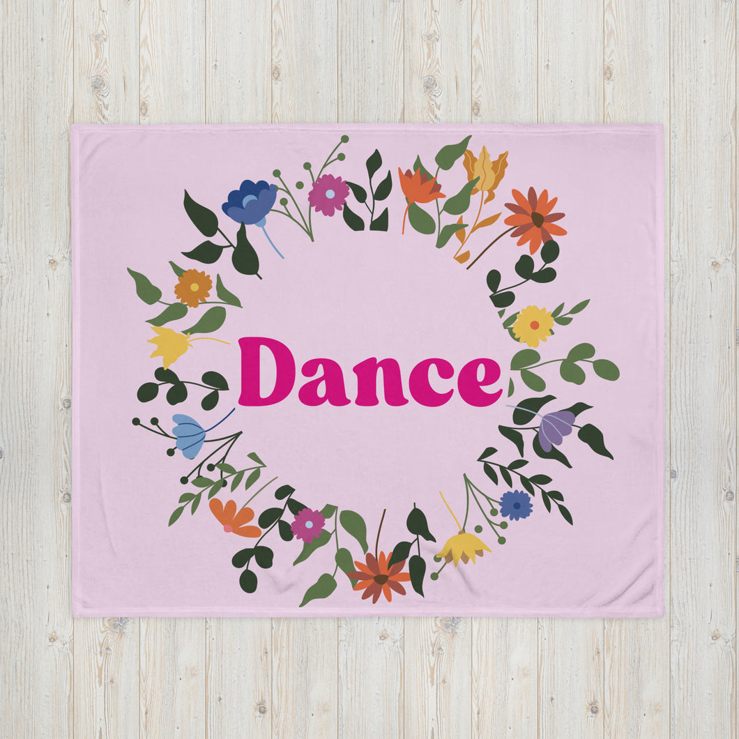 Dance Floral Throw Blanket
