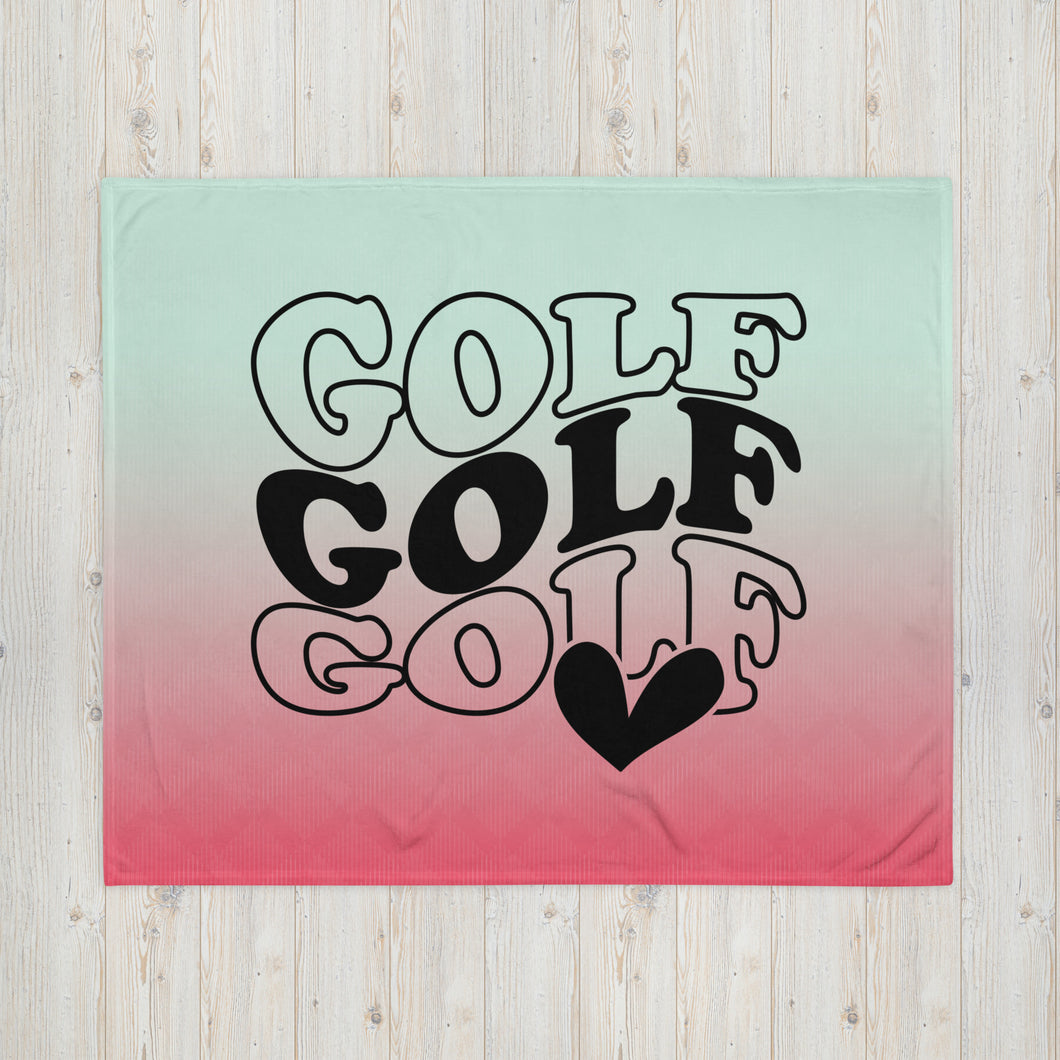 Love Golf Throw Blanket