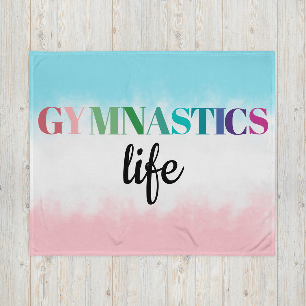 Gymnastics Life Throw Blanket