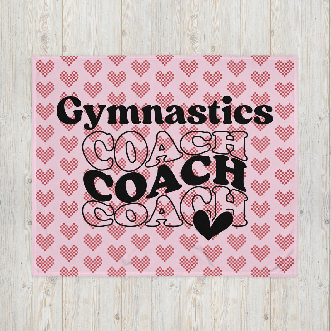 Gymnastics Coach Throw Blanket