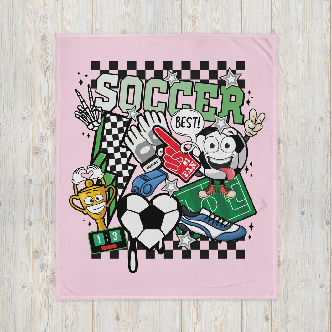 Soccer Party Throw Blanket