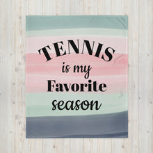 Load image into Gallery viewer, Favorite Season Tennis Throw Blanket
