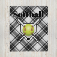 Load image into Gallery viewer, Softball Throw Blanket