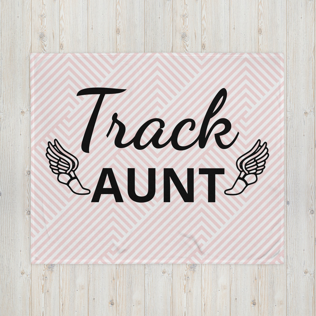 Track Aunt Throw Blanket