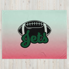 Load image into Gallery viewer, Jets Football Throw Blanket(NFL)
