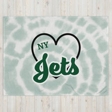 Load image into Gallery viewer, NY Jets Heart Throw Blanket(NFL)
