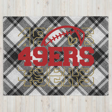 Load image into Gallery viewer, 49ers Stacked Throw Blanket(NFL)
