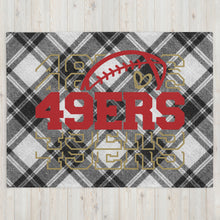 Load image into Gallery viewer, 49ers Stacked Throw Blanket(NFL)