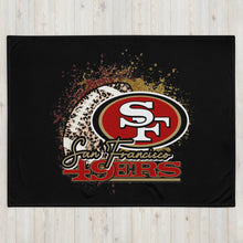 Load image into Gallery viewer, SF 49ers Splatter Throw Blanket(NFL)