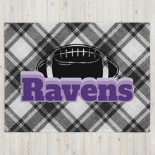 Load image into Gallery viewer, Ravens Football Throw Blanket(NFL)