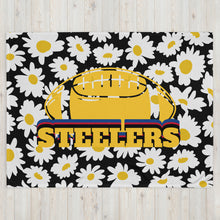 Load image into Gallery viewer, Steelers Football Throw Blanket(NFL)