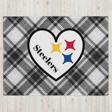 Load image into Gallery viewer, Steelers Heart Throw Blanket(NFL)