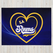 Load image into Gallery viewer, Rams Heart Throw Blanket(NFL)