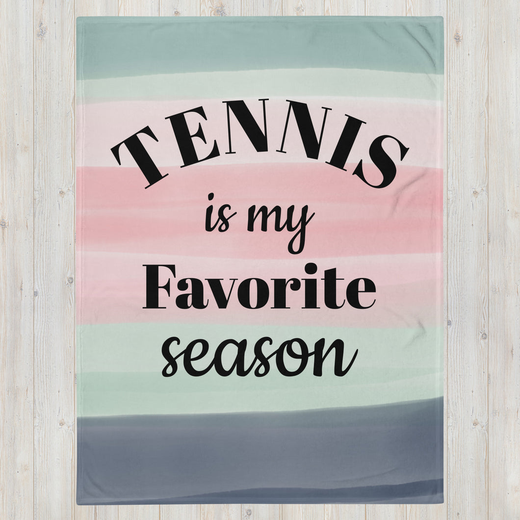 Favorite Season Tennis Throw Blanket