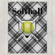 Load image into Gallery viewer, Softball Throw Blanket
