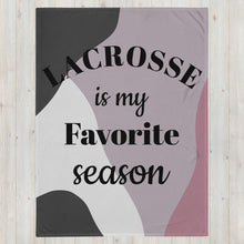 Load image into Gallery viewer, Favorite Season Lacrosse Throw Blanket
