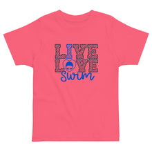 Load image into Gallery viewer, Live Love Swim Toddler Tee
