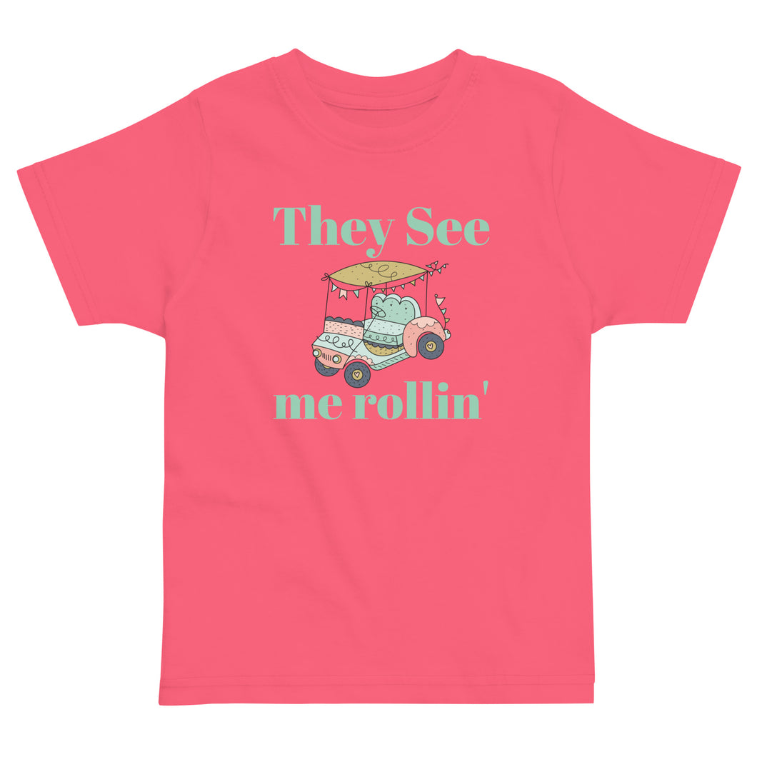 They See Me Rollin' Golf Toddler Tee