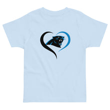 Load image into Gallery viewer, Panthers Heart Toddler T-shirt(NFL)