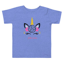 Load image into Gallery viewer, Unicorn Volleyball Little Sister Toddler Tee
