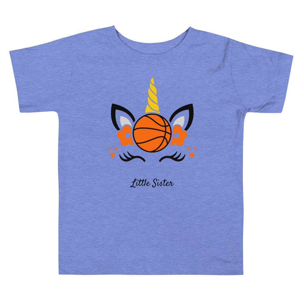 Unicorn Basketball Little Sister Baby T-shirt