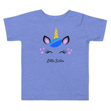 Load image into Gallery viewer, Unicorn Football Little Sister Toddler T-shirt
