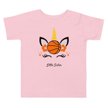 Load image into Gallery viewer, Unicorn Basketball Little Sister Baby T-shirt

