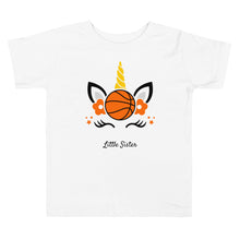 Load image into Gallery viewer, Unicorn Basketball Little Sister Baby T-shirt
