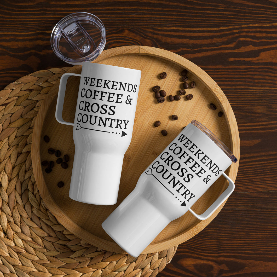 Cross Country Weekends Travel Mug With A Handle