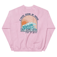 Load image into Gallery viewer, Testing The Water Swim Sweatshirt