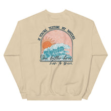 Load image into Gallery viewer, Testing The Water Swim Sweatshirt