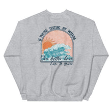 Load image into Gallery viewer, Testing The Water Swim Sweatshirt
