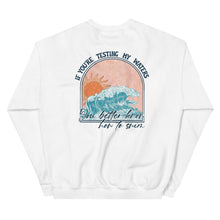Load image into Gallery viewer, Testing The Water Swim Sweatshirt
