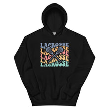 Load image into Gallery viewer, Multicolor Wave Lacrosse Hoodie