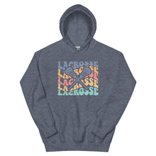 Load image into Gallery viewer, Multicolor Wave Lacrosse Hoodie