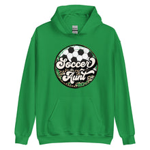 Load image into Gallery viewer, Soccer Leopard Aunt Hoodie