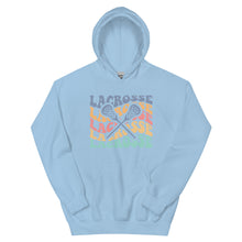 Load image into Gallery viewer, Multicolor Wave Lacrosse Hoodie