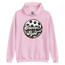 Load image into Gallery viewer, Soccer Leopard Aunt Hoodie