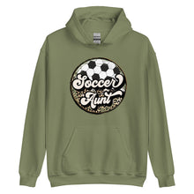 Load image into Gallery viewer, Soccer Leopard Aunt Hoodie