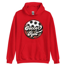 Load image into Gallery viewer, Soccer Leopard Aunt Hoodie