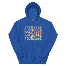Load image into Gallery viewer, Multicolor Wave Lacrosse Hoodie