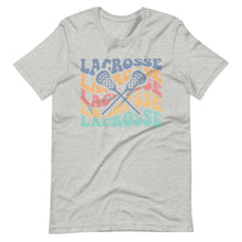 Load image into Gallery viewer, Multicolor Wave Lacrosse T-shirt