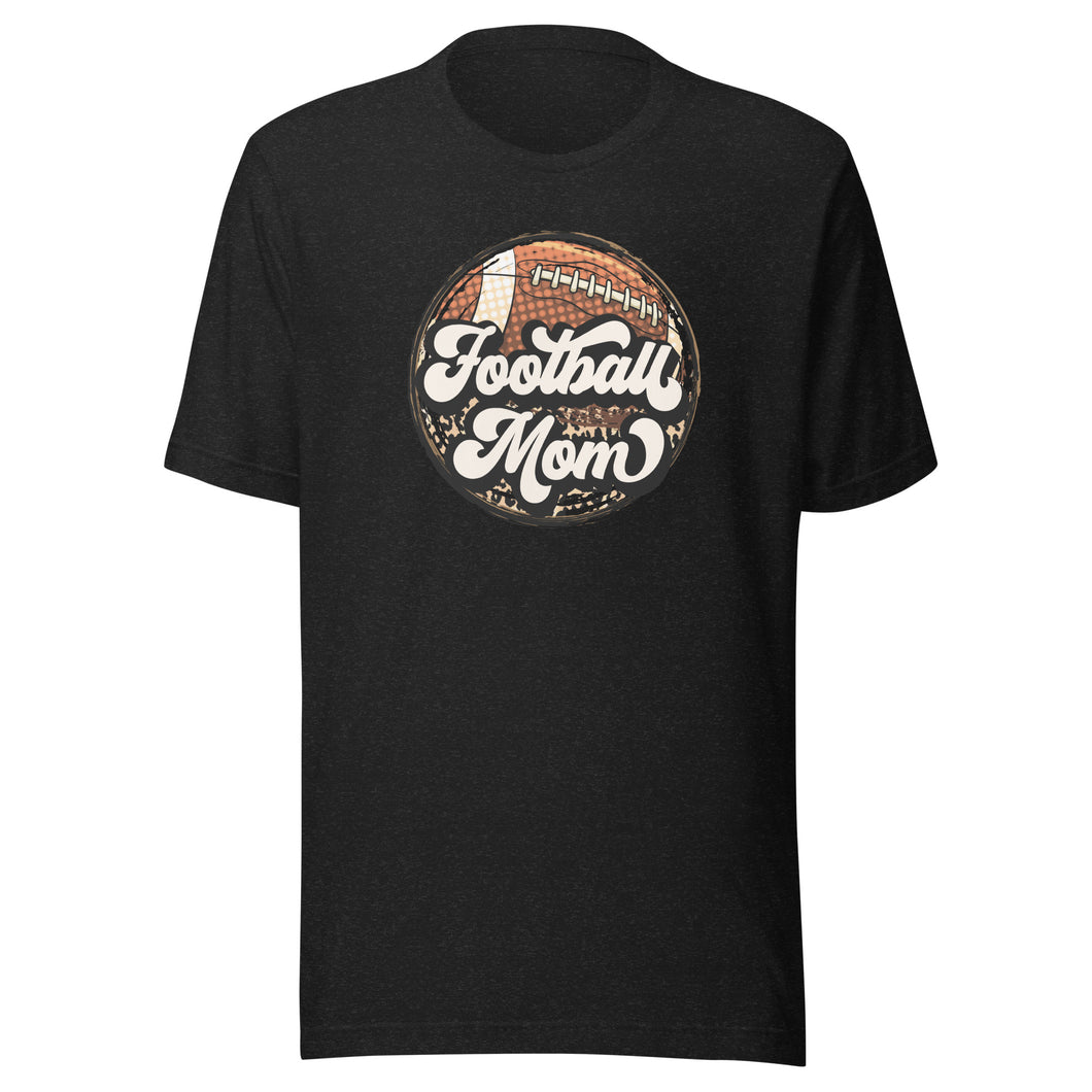 Football Mom Leopard T-shirt