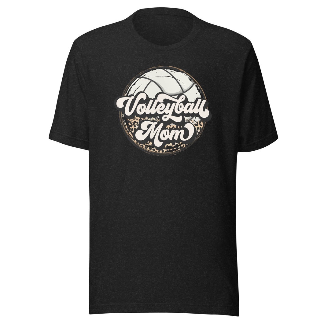 Leopard Volleyball Mom T-shirt