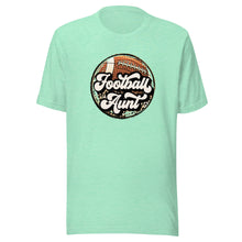 Load image into Gallery viewer, Football Aunt Leopard T-shirt