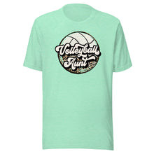 Load image into Gallery viewer, Leopard Volleyball Aunt T-shirt