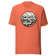Load image into Gallery viewer, Leopard Volleyball Aunt T-shirt