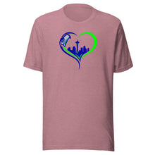 Load image into Gallery viewer, Seahawks Heart T-shirt(NFL)