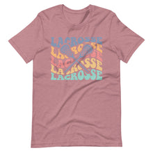 Load image into Gallery viewer, Multicolor Wave Lacrosse T-shirt